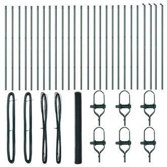 Berkfield Home Hexagon Fence Green 1.5x50 m Steel