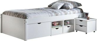 Inter Link SAS Letto till +vani contenitore+comodino 96x209x47,5h pino massello