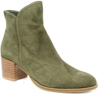 Django & Juliette Mockas Low Heeled Boot in Olive Suede at Nordstrom, Size 39