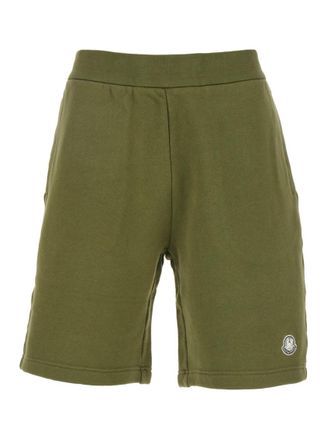 Moncler Green Logo Shorts
