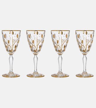 Les-Ottomans Set of 4 crystal wine glasses