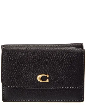 Coach Essential Mini Leather Trifold Wallet