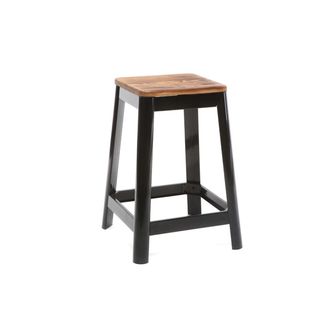 Miliboo Taburete De Bar Dise&ntilde;o Negro A65cm Nick