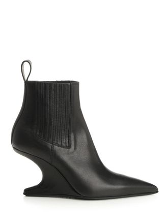 Rick Owens Sharp Ankle Boots Nero-Donna