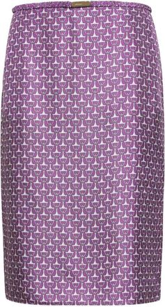 Gucci Pencil Skirts, female, Multicolor, Size: M Morsetto Midi Skirt