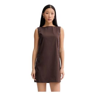 Blugirl Mini Jurk - Dames - Jurken - Bruin - Maat: XL Katoen
