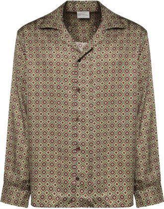 Dr&ocirc;le de Monsieur Chemise Geometric - Heren - Casual Overhemden - Veelkleurig - M - Overhemden
