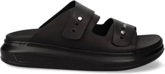 Karl Lagerfeld Leren muiltjes - Zwart