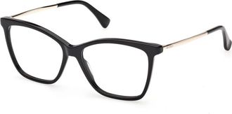 Max Mara Acetate Volledig Rand Montuur - unisex - Brillen - Zwart - 53 MM - Accessoires