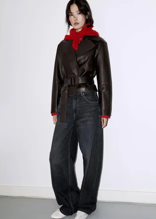 Mango Foulard misto lana e cashmere rosso - Donna - Taglia unica - MANGO