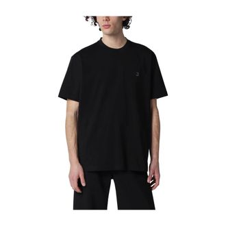 Yohji Yamamoto T-Shirts, male, Black, Size: L Regular Short Sleeve Tee