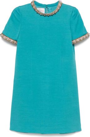 Valentino Garavani Abito con decorazione di cristalli - Blu