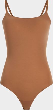 Commando Ballet Scoop-Neck Microfiber Thong Bodysuit