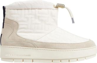Tommy Hilfiger Monogram Snowboots - Dames - Winterlaarzen - Wit - 40 EU - Su&egrave;de - Schoenen