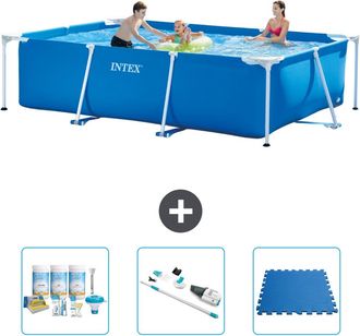 Intex Piscina Con Estructura Rectangular - 300x200x75 Cm - 6-piezas S30217