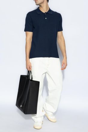 Jacquemus Polo Maille, Mens, Navy Blue