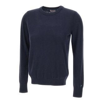Sun 68 Basic Sweater - Dames - Ronde hals truien - Blauw - M - Katoen - Truien & Vesten