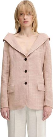 Our Legacy Kaonashi Blazer - Dames - Blazers - Beige - XS - Linnen - Jassen