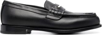 Giuseppe Zanotti Elegante Zwarte Leren Loafer Oxford - Heren - Loafers - Zwart - 41 EU - Leer - Schoenen