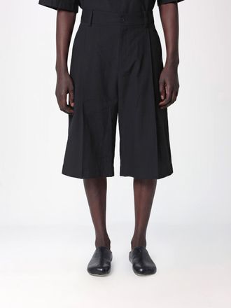 STUDIO NICHOLSON Fowld Knee-Length Chino Shorts in a Cotton and Linen Blend