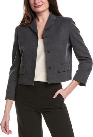 Theory Cropped Wool-Blend Jacket