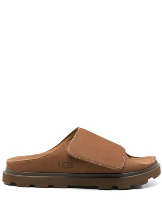 UGG Solano slides - men - Fabric/Rubber/Calf Leather - 7 - Brown