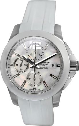 Longines Pre-owned Longines Conquest Chronograph Quartz Ladies Watch L3.661.4.86.2