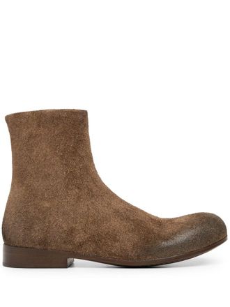 Mars&egrave;ll Stivaletti Capozucca in pelle scamosciata - Marrone