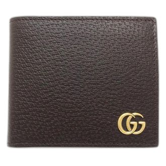 Gucci Dark Brown Leather Wallet (Bi-Fold) (Pre-Owned)