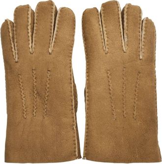 TruClothing Sheepskin Leather Gloves Winter Suede Warm Wool Lining