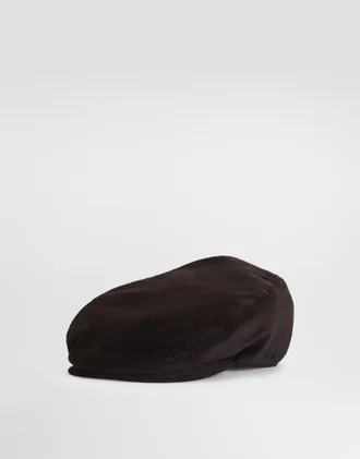 Dolce & Gabbana Corduroy Flat Cap - Man Hats And Gloves Brown 57