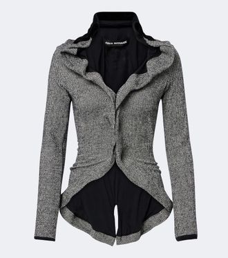Junya Watanabe Houndstooth wool-blend jacket