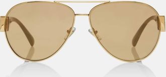 Versace Greca aviator sunglasses