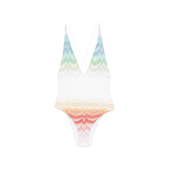 Missoni Cross-back Chevron Swimsuit