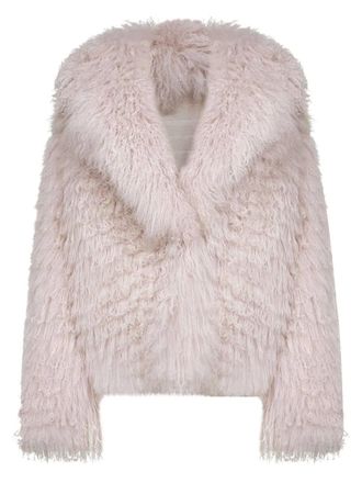Simonetta Ravizza reversible fur jacket - women - Mongolian Fur - 42 - Pink