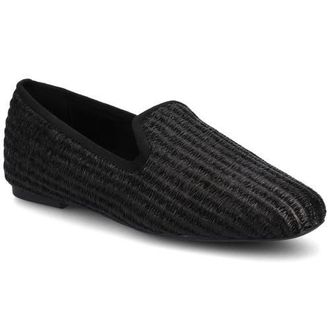 Birdies The Starling Loafer Raffia in Black Raffia at Nordstrom, Size 10.5