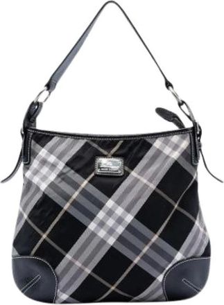 Burberry Pre-owned Shoulder Bags, female, Multicolor, Size: ONE SIZE Pre-owned Hobo Bag