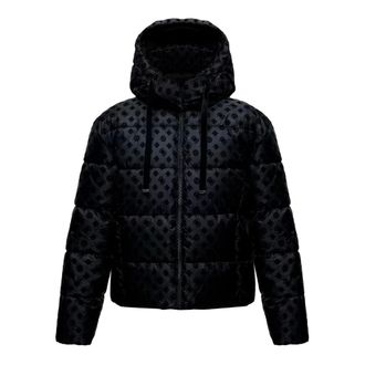 Guess New Daisy Crop Logo Puffer - Jackets - Mujer - Negro - S