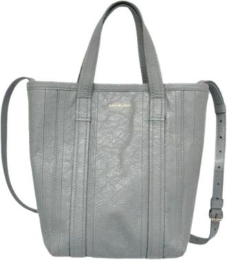 Balenciaga Pre-owned Vintage Tote - Dames - Vintage Shopper - Grijs - ONE Size - Leer - Vintage