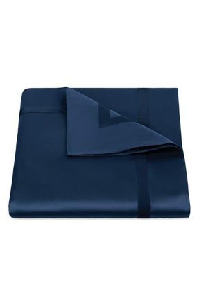 Matouk Nocturne Duvet Cover in Navy at Nordstrom, Size King