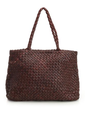 Dragon Diffusion Vintage Mesh Tote Bag Shoulder Bags Marrone-Donna