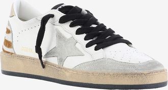 Golden Goose Niedrige Sneakers mit Zebramotiv Ball Star