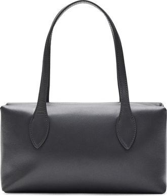 Mango Selection Leather Shoulder Bag in Gray at Nordstrom