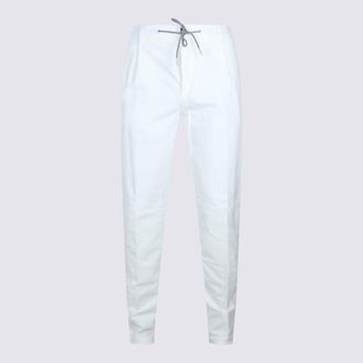 Eleventy White Cotton Pants