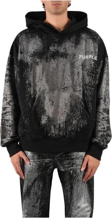 Purple Crystal Fade Hoodie - Heren - Hoodies - Zwart - XL - Katoen - Hoodies & sweatvesten