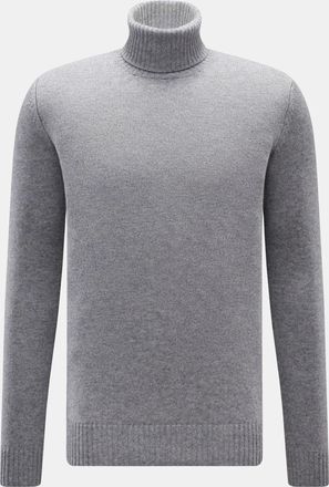 Braun Hamburg Men - Cashmere turtleneck jumper grey mottled