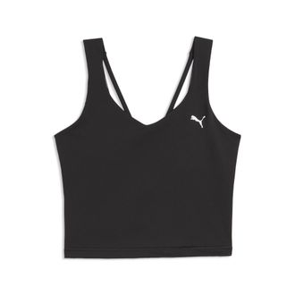 Puma Canotta aderente PUMA STRONG da donna, Abbigliamento, Nero, XXL