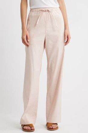 Rag & Bone Logan Linen Blend Wide Leg Pants in Rose at Nordstrom Rack, Size Large