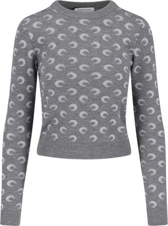 Marine Serre Mujer, Jerseys, Gris, Talla: L
