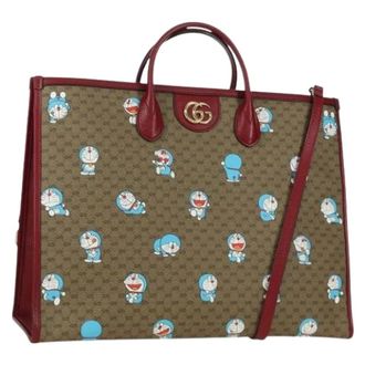Gucci Pre-owned Tote Bags, female, Multicolor, Size: ONE SIZE Pre-owned Doraemon tote